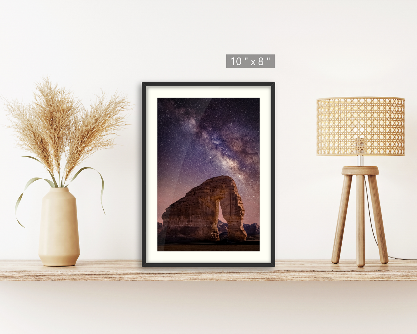 Saudi Arabia, The Milky Way at The Giant Elephant Rock in Al-Ula