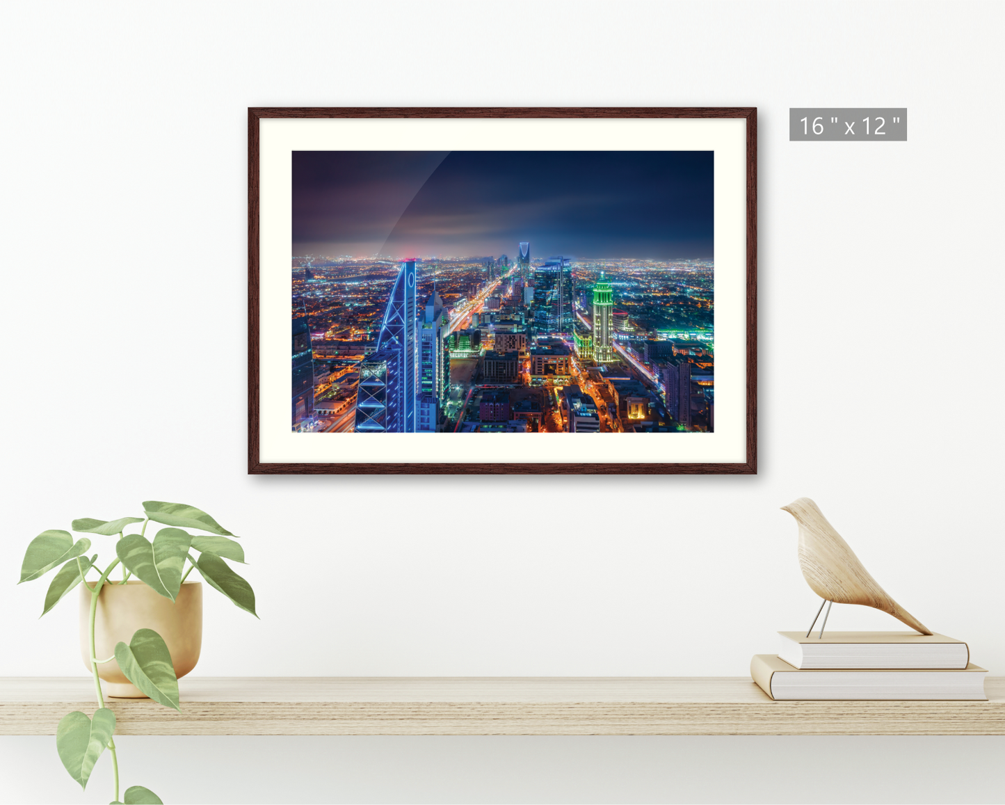 Saudi Arabia, Landscape at night in Riyadh