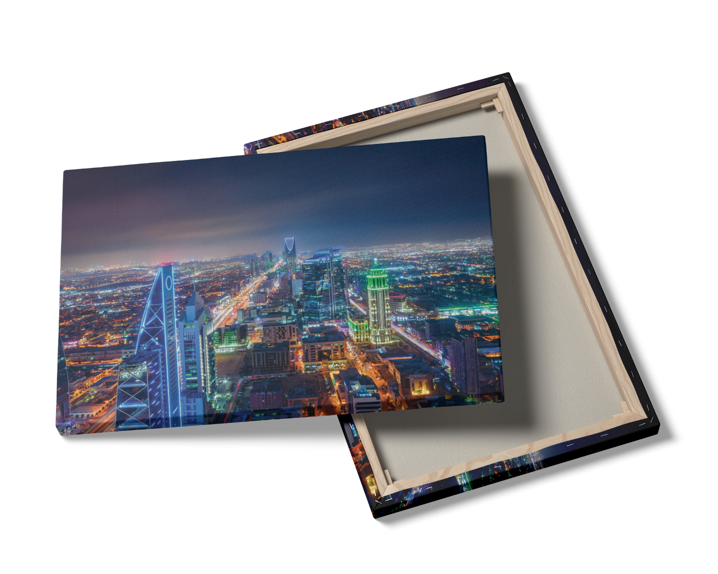 Saudi Arabia, Landscape at night in Riyadh