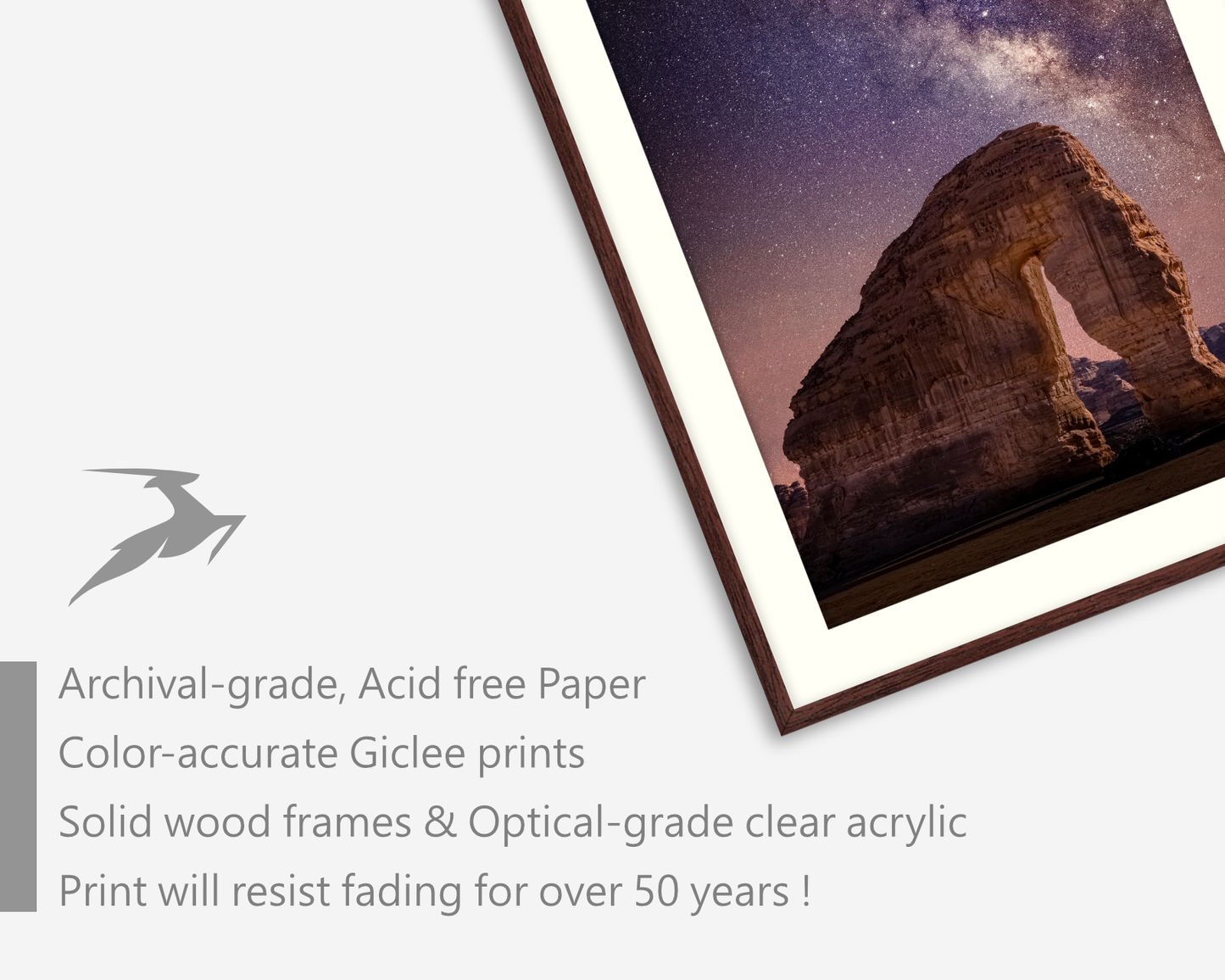 Saudi Arabia, The Milky Way at The Giant Elephant Rock in Al-Ula