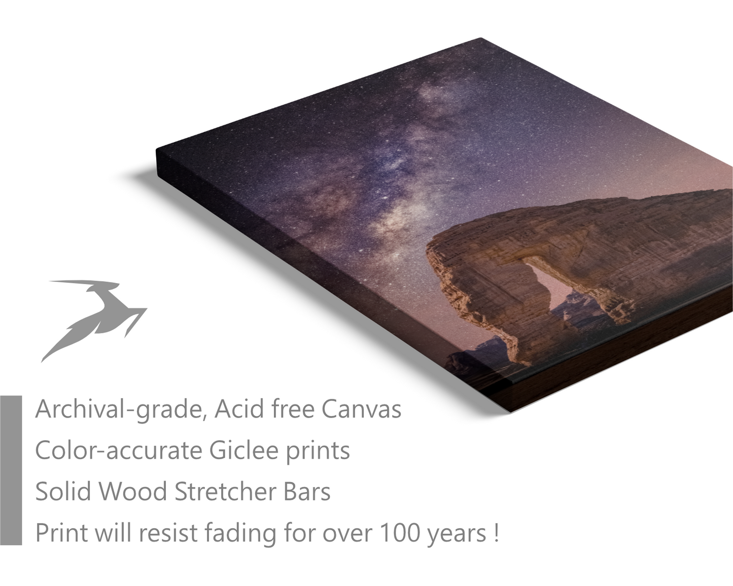 Saudi Arabia, The Milky Way at The Giant Elephant Rock in Al-Ula