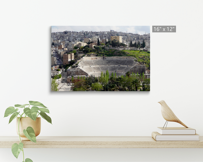 Jordan, The Roman Theatre from the Citadel