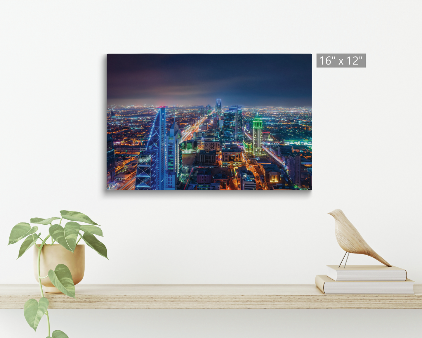 Saudi Arabia, Landscape at night in Riyadh