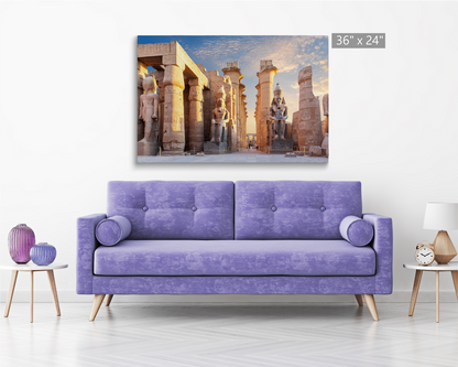 Egypt, Luxor Temple and the statues of Ramses II