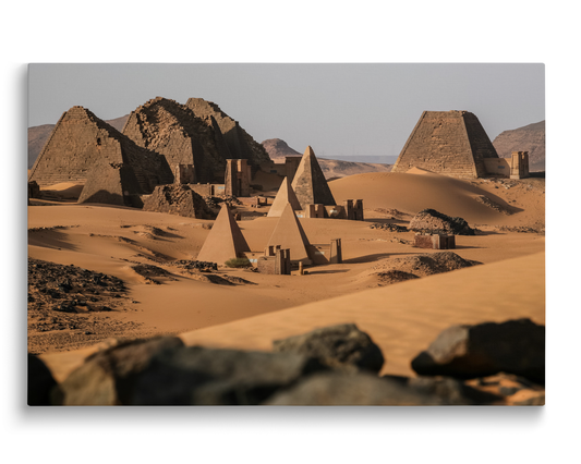 Sudan, Meroe Pyramids in The Sahara Desert