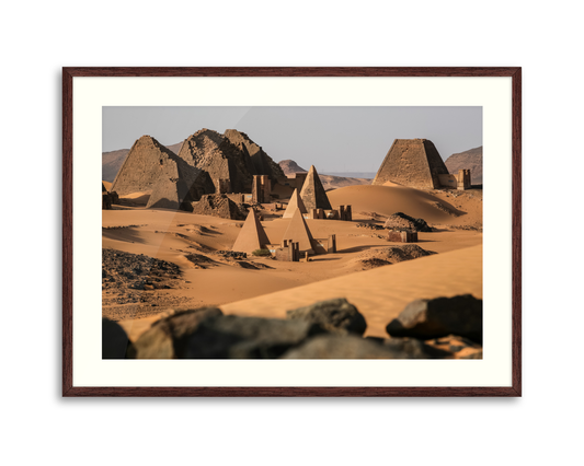 Sudan, Meroe Pyramids in The Sahara Desert