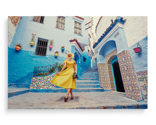 Morocco, Chefchaouen, Medina of blue city